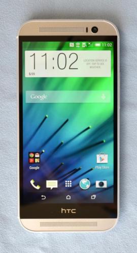 HTC One M8 Zilver, perfecte staat, garantie, bon