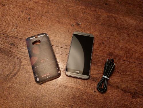 HTC one M8s mobiele telefoon met hoesje werkend 16gb android