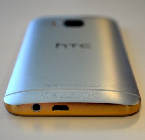 HTC One M9 goud zilver  NIEUW 