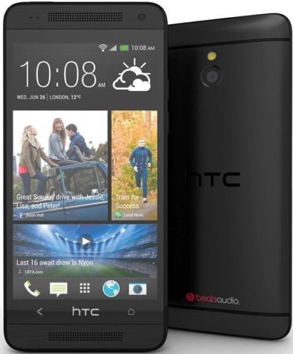 HTC One mini met backcover (zwart)