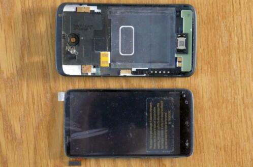 HTC One X schermLCDDigitizer  achterkantback cover