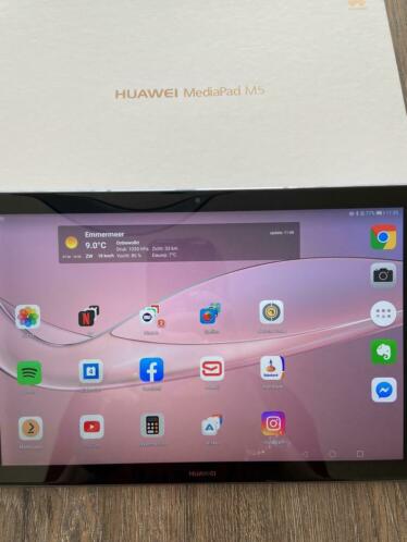 Huawei Mediapad M5 32GB grijs 10 inch  keyboard  hoes