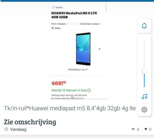 Huawei mediapad m5 4g lte sim 8.4034te koopin-ruil note 8 of