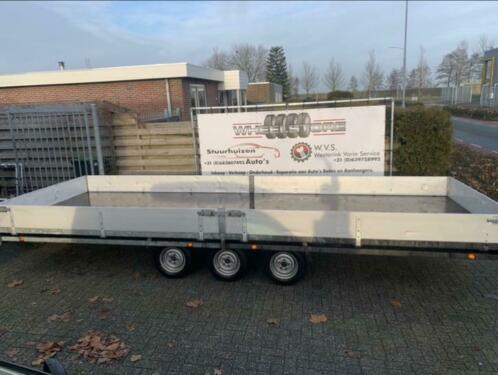 Hulco medax 3 3 assige plateauwagen 3500kg