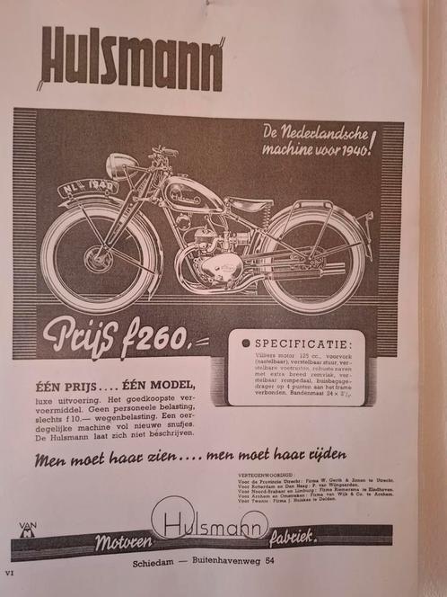 Hulsmann 125 cc voor 1940