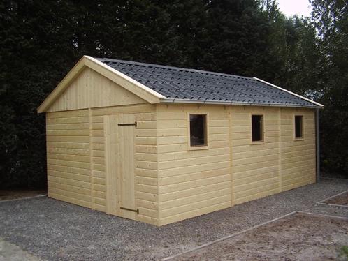 Huren of kopen  Uw houten garage, schuur of tuinhuisje.