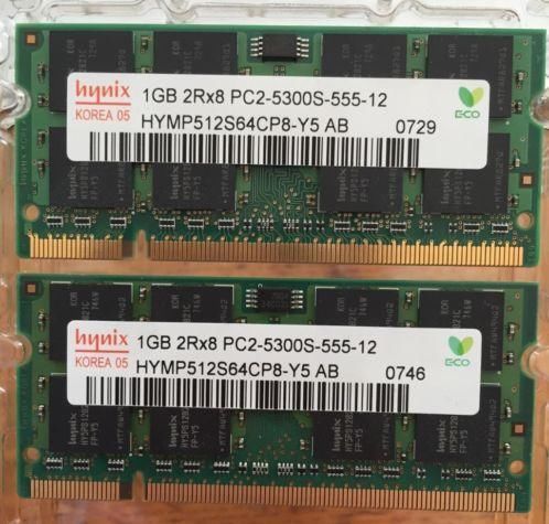 Hynix 1GB PC2-5300 555MHz geheugen voor Apple Mac