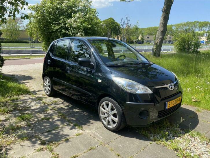 Hyundai I 10 1.1 I 5DR 2008 zwart Apk 06-2022 en goedkoop