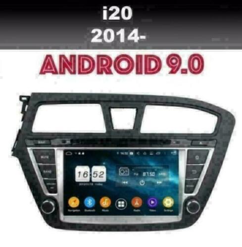 Hyundai i20 navigatie radio carkit dab wifi android 9.0 gps