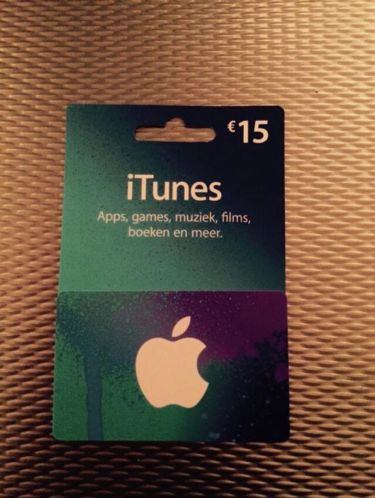 I tunes kaart te koop  