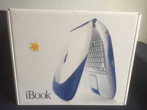 Ibook Clamshell 366 Mhz in originele verpakkingsdoos.