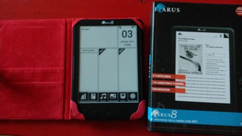 Icarus 8 e-reader (8 inch) met mp3 en hoes