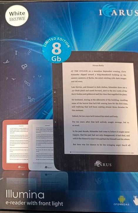Icarus E653WE e-reader wit