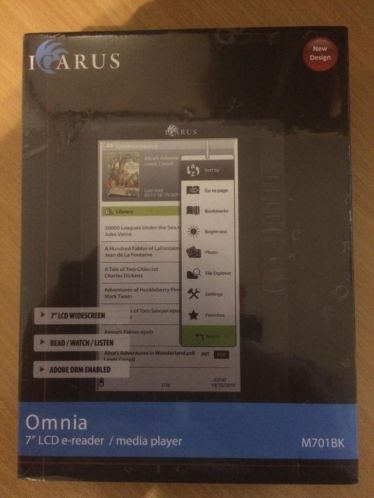 Icarus eReader Omnia G2 nieuw met hoes en 4Gb MicroSD