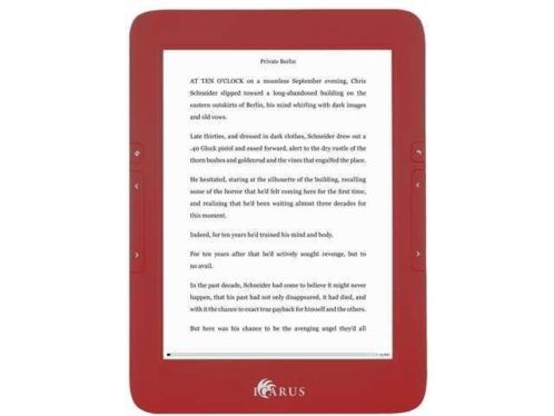 Icarus Illumina e-reader met front light - Rood