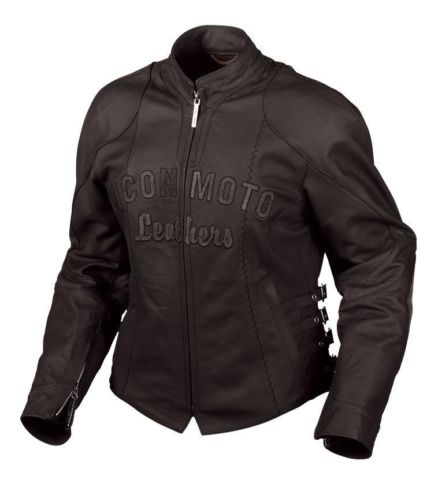Icon dames leren motorjas bombshell aanbieding
