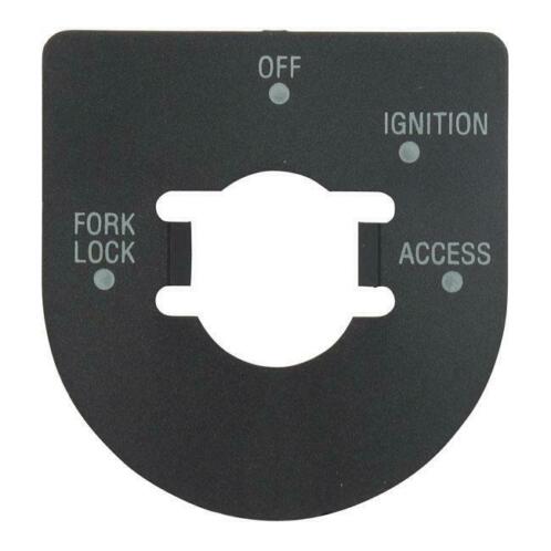 IGNITION SWITCH DECAL Satin black. Replacement ignition swit