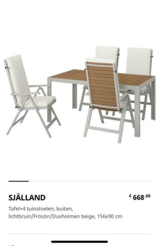 Ikea Sjalland tuin set