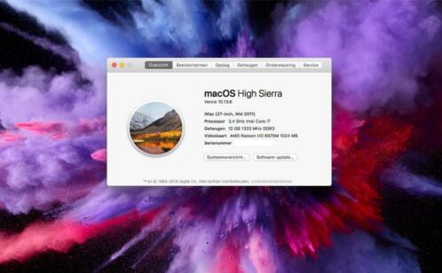 iMac273,4 i72TB HDD NIEUW1GB Videokaart