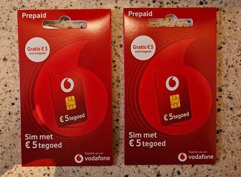 In totaal 20 euro prepaid tegoed Vodafone