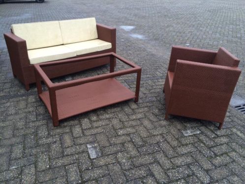 Incompleet 3 delig lounge-set (zie omschrijving)