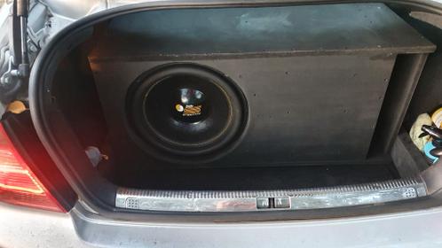 Indys15 subwoofer 15inch 1500rms3000max 2x2ohm zgan met kist