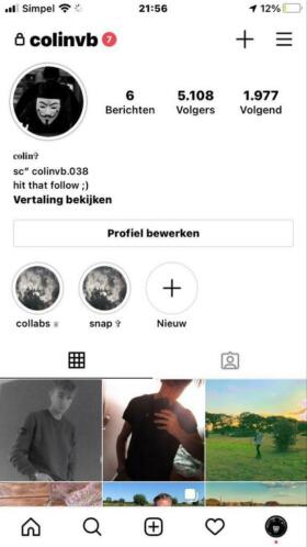 Instagram account 5,1k