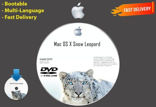 Installeer Mac OS X Snow Leopard 10.6.3 via DVD OSX macOS