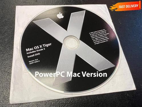 Installeer Mac OS X Tiger 10.4 via DVD, OSX Powerbook G4 G5