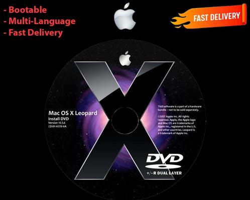 Installeer OS X Leopard 10.5.6 via DVD, Intel PowerMac G4 G5