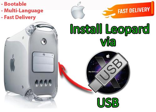 Installeer OS X Leopard 10.5.6 via USB-Stick, IntelPowerMac