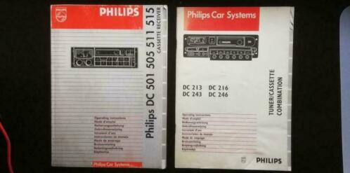 Instructieboekjes Philips autoradio