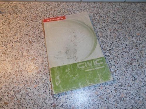 Instruktieboekje Honda CRX (Mk2) 1600 16v 1988 
