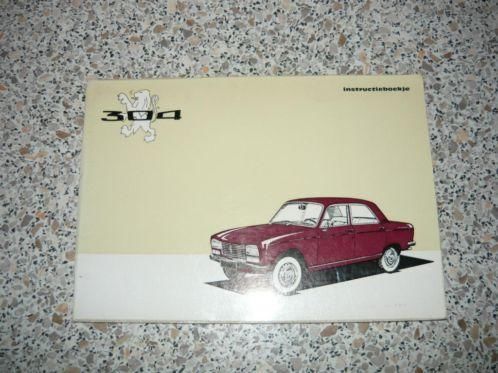 Instruktieboekje Peugeot 304 (1967) z.g.a.n 