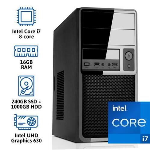 Intel Core i7 10700 - 16GB RAM - 1240GB SSDHDD - Windows 11