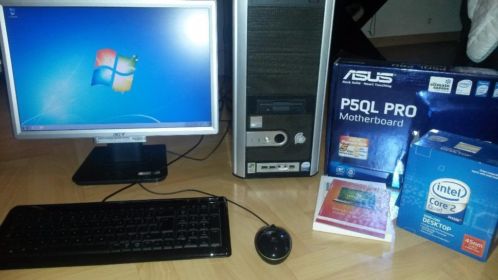 Intel Core2Quad PC 2,83 ghz 4GB RAM 1TB HDD  Monitor 