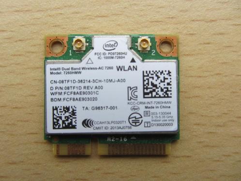 Intel Dual Band Wireless-AC 7260 2.4 GHz, 5 GHz mini-PCI Exp