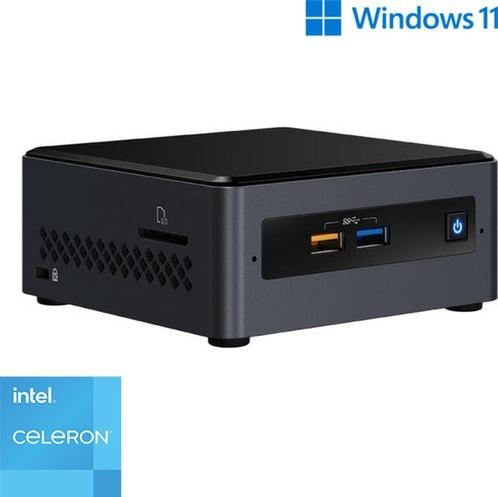 Intel NUC Mini PC met Celeron - 16GB RAM - 480GB SSD - 2x HD