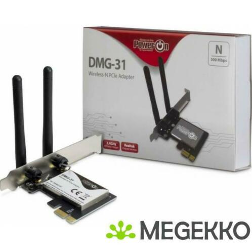 Inter-Tech DMG-31 WiFi-4 (2.4GHz) max. 300Mbps, PCI Express