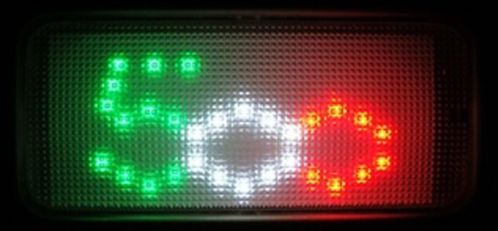 Interieurverlichting tricolore LED, 29.50 euro webshopactie