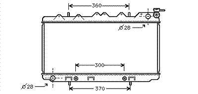 International Radiators RADIATOR BENZINE 1,6 AUTO NISSAN SU