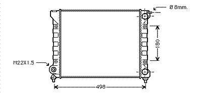 International Radiators RADIATOR BENZINE 1.8  2.0 -AC