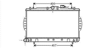 International Radiators RADIATOR BENZINE -AUTO HYUNDAI PONY