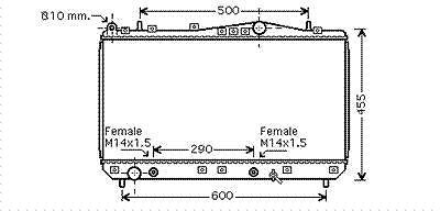 International Radiators RADIATOR REZZOTACUMA AT 00-04