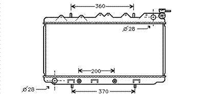 International Radiators RADIATOR TOR NISSAN SUNNY N14 4WD
