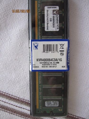 Interne RAM geheugen - Kingston ValueRAM KVR400X64C3A1G