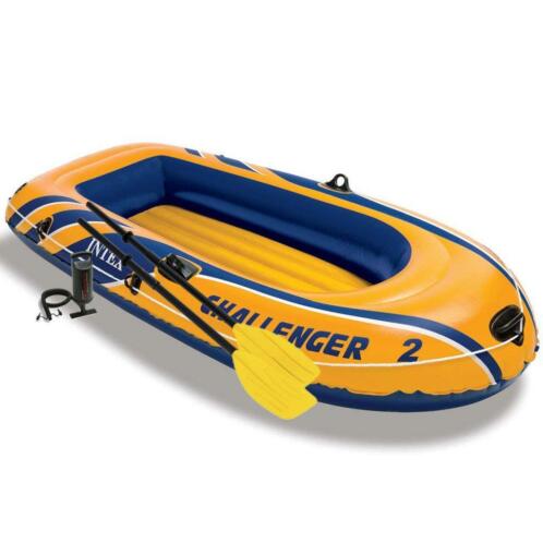 Intex Challenger 2 opblaasboot met peddels en pomp 68367NP