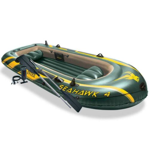 Intex Seahawk 4 Opblaasboot met roeispanen en pomp 68351NP