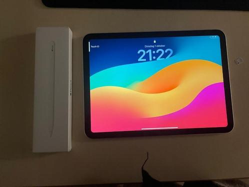 Ipad 10  (10,9 inch  64GB,  zilver)  USB C apple pen