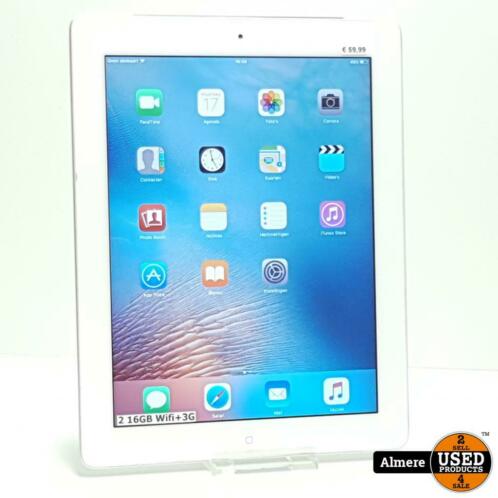 iPad 2 16GB Wifi3G Silver  Nette staat